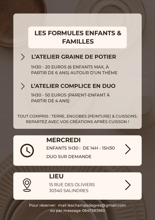L’Atelier Complice en Duo (Parent-Enfant)
